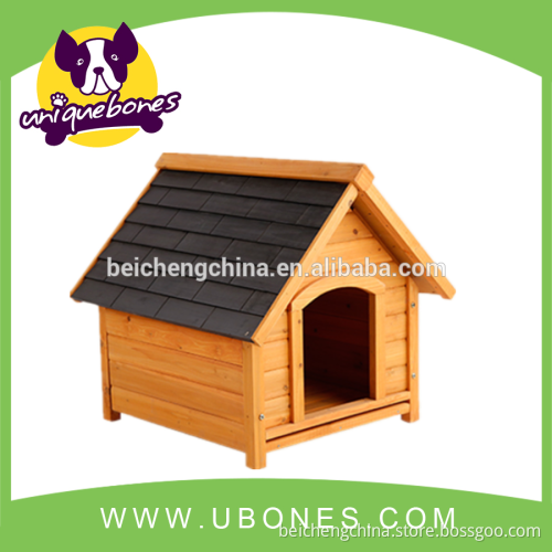 Retail! durable wooden dog house with balcony made with fir wood dog house pet carrier